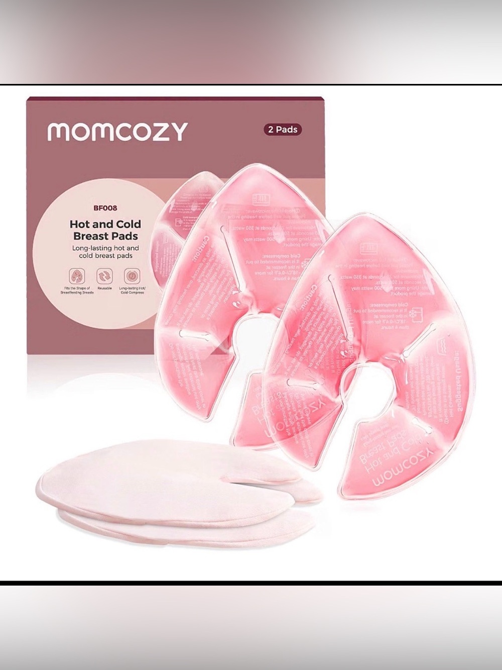 Momcozy Larger Breast Therapy Packs,Breastfeeding Essentials,Postpartum 2PK
